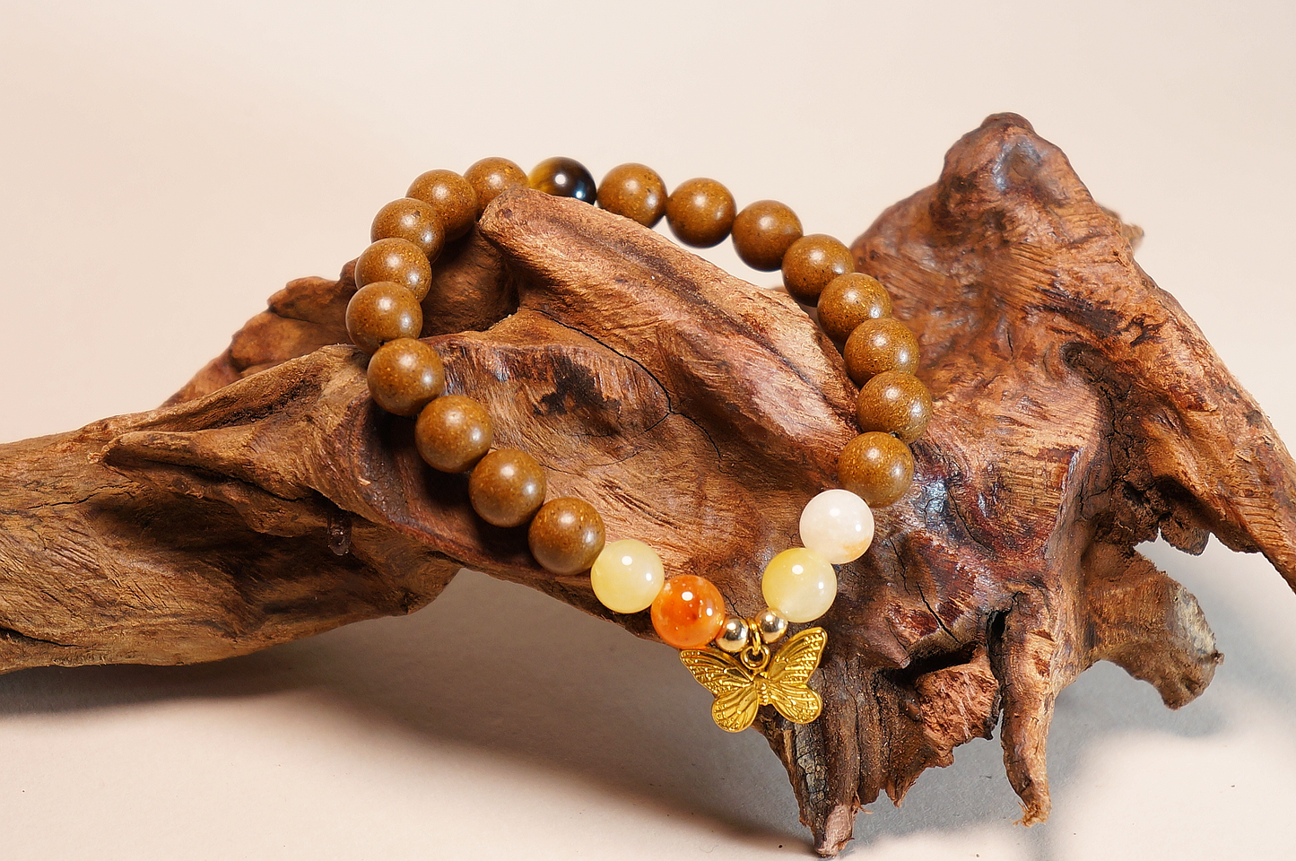 Grounding Earth Sandalwood & Tiger's Eye Bracelet