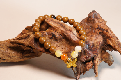 Grounding Earth Sandalwood & Tiger's Eye Bracelet