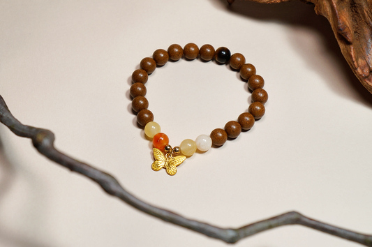 Grounding Earth Sandalwood & Tiger's Eye Bracelet