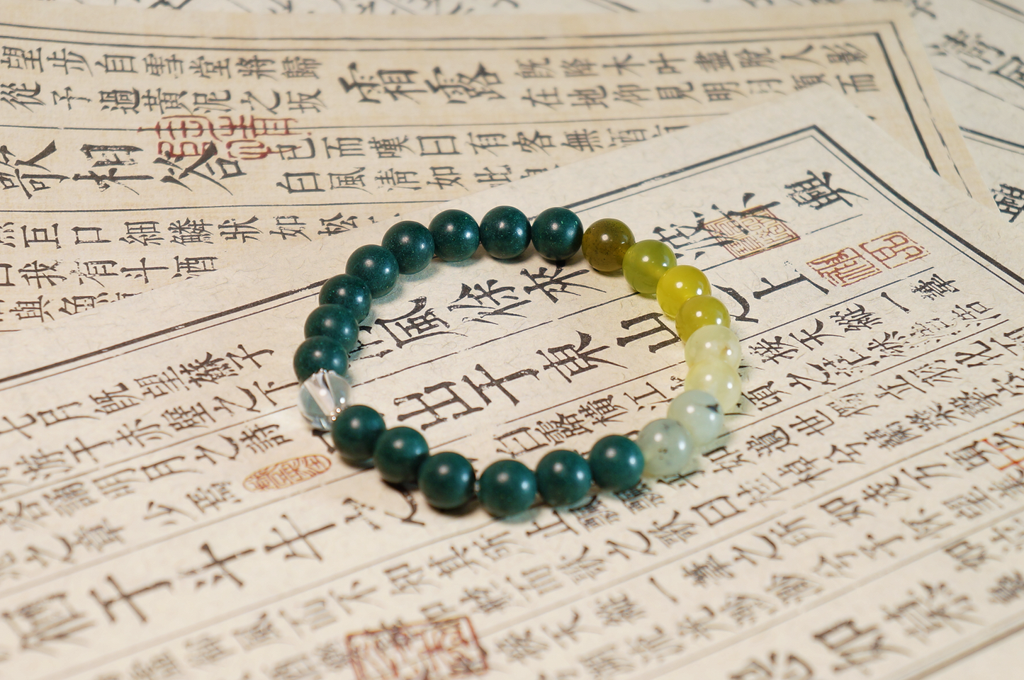 Vitality Wood Element Gradient Bracelet