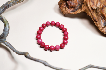 Velvet Rose & Agarwood Minimalist Bracelet