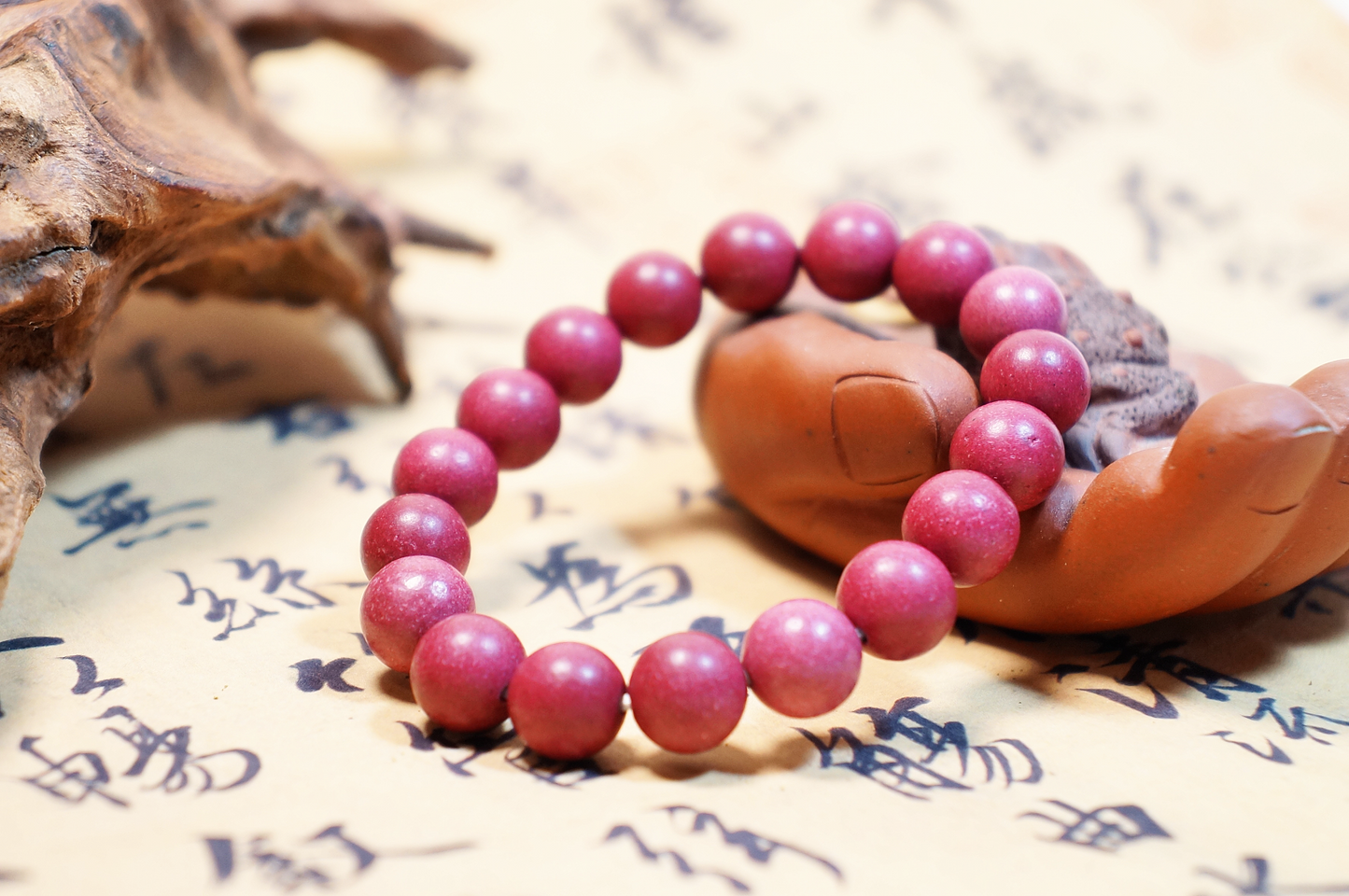 Velvet Rose & Agarwood Minimalist Bracelet