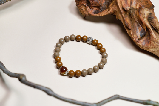 Harmony Earth & Metal Spice Bead Bracelet