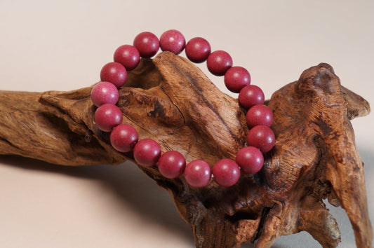 Rose & Frankincense Floral Herbal Bead Bracelet