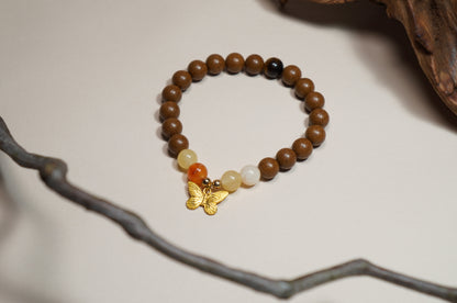 Yellow Jade & Tiger’s Eye Five Elements Earth Energy Bracelet