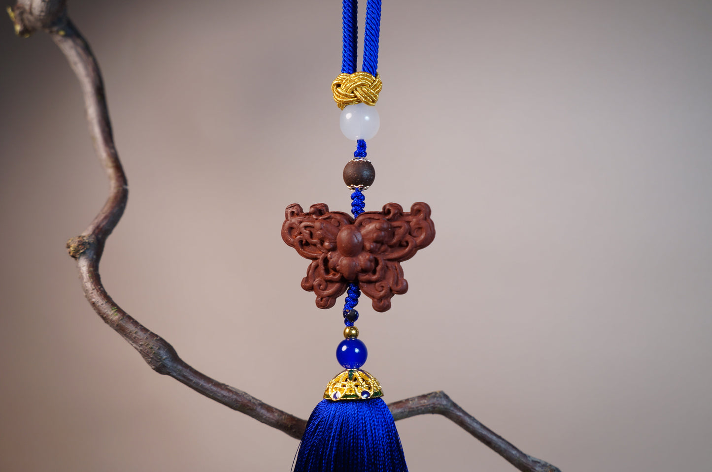 Rose Butterfly Incense Pendant