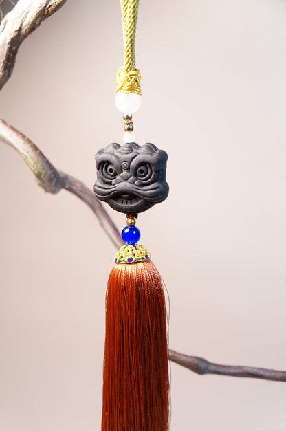 Lion Dance Guardian Incense Pendant