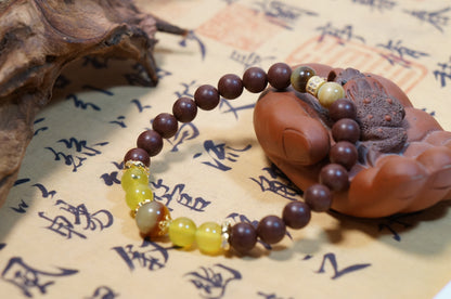 Multi-Jade Five Elements Fire Energy Bracelet