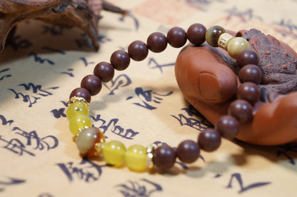 Multi-Jade Five Elements Fire Energy Bracelet