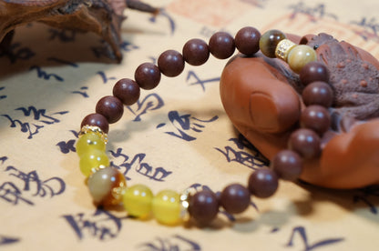 Multi-Jade Five Elements Fire Energy Bracelet