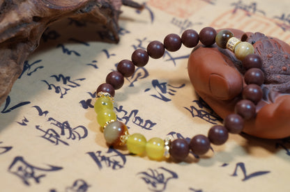 Multi-Jade Five Elements Fire Energy Bracelet